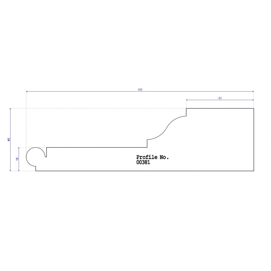 145 x 40 Architrave Victorian Ogee 145 x 40 Architrave Victorian Ogee