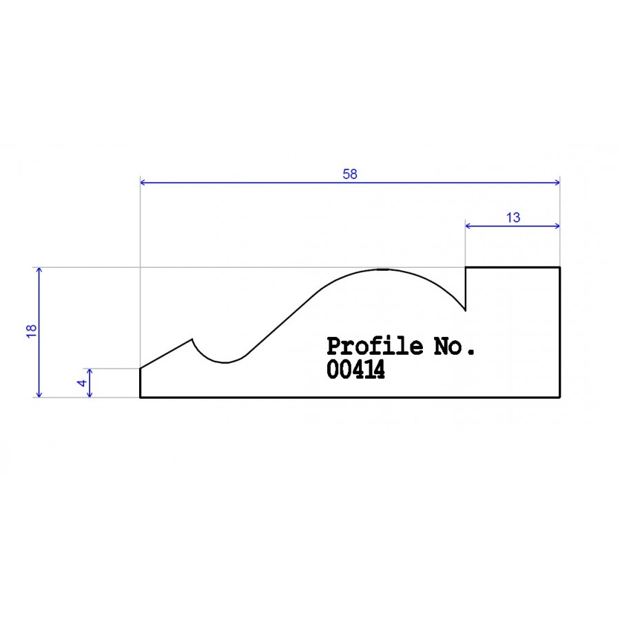 58 x 18 Architrave Ogee 58 x 18 Architrave Ogee