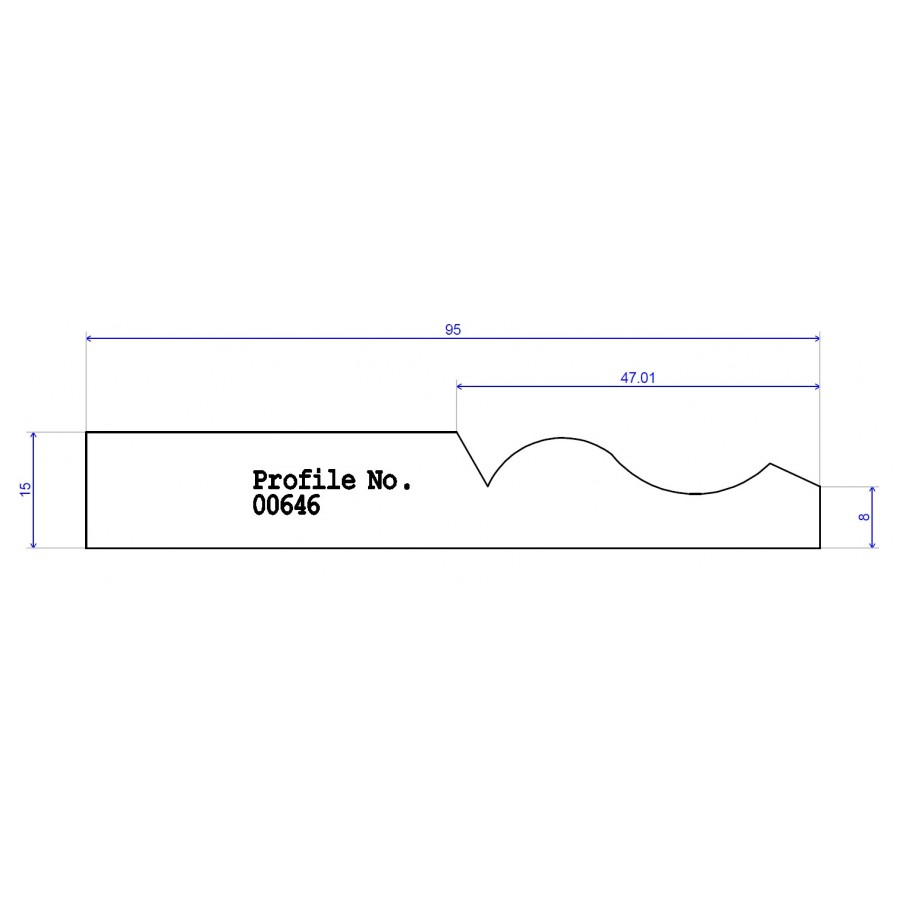 95 x 15 Architrave Ogee