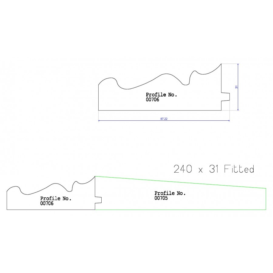87.22 x 31 Skirting SK4-B