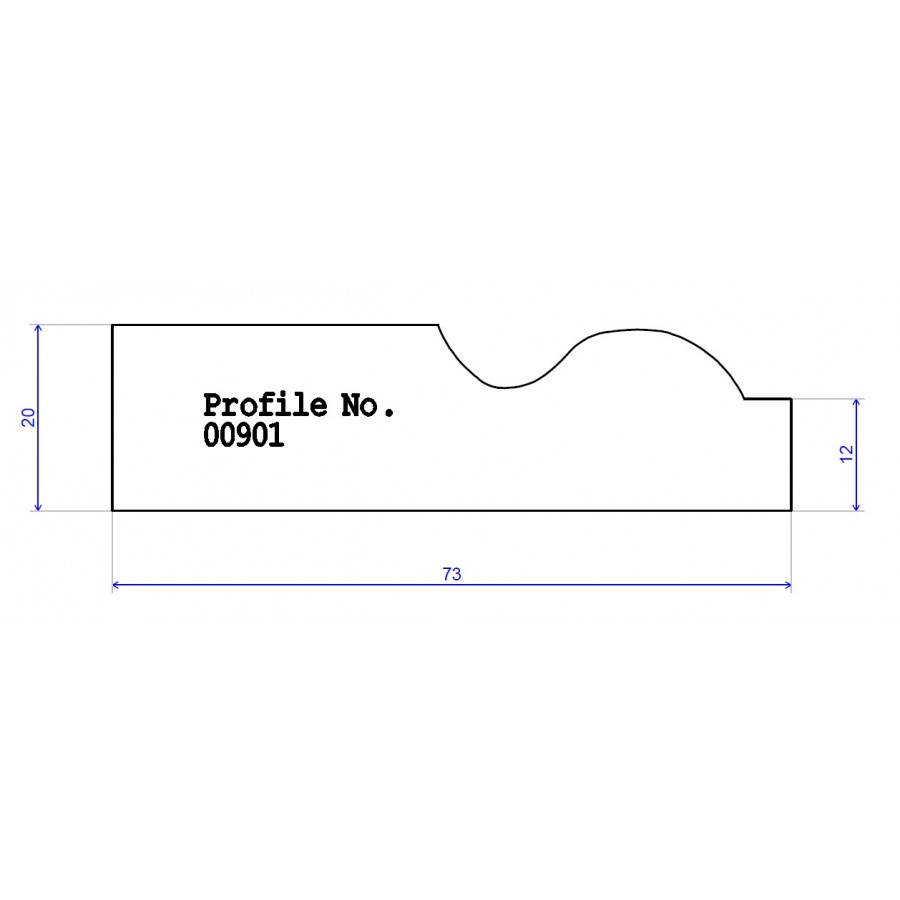 73 x 20 Architrave Torus 73 x 20 Architrave Torus