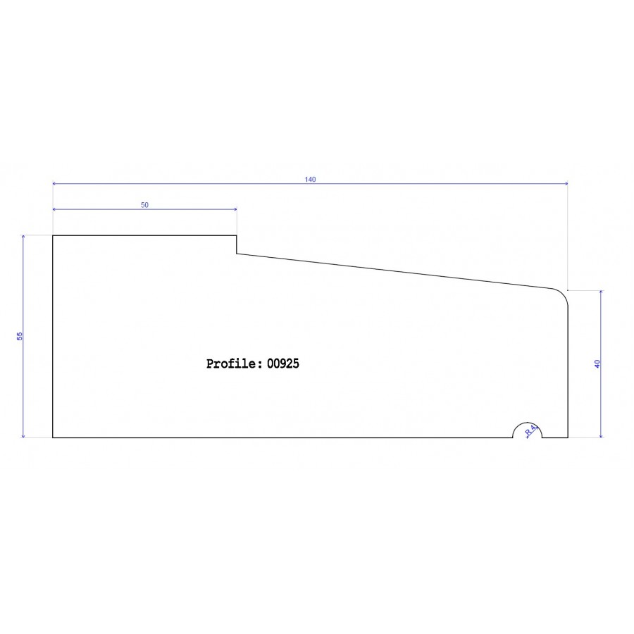 140 x 55 Cill Step 50mm Top