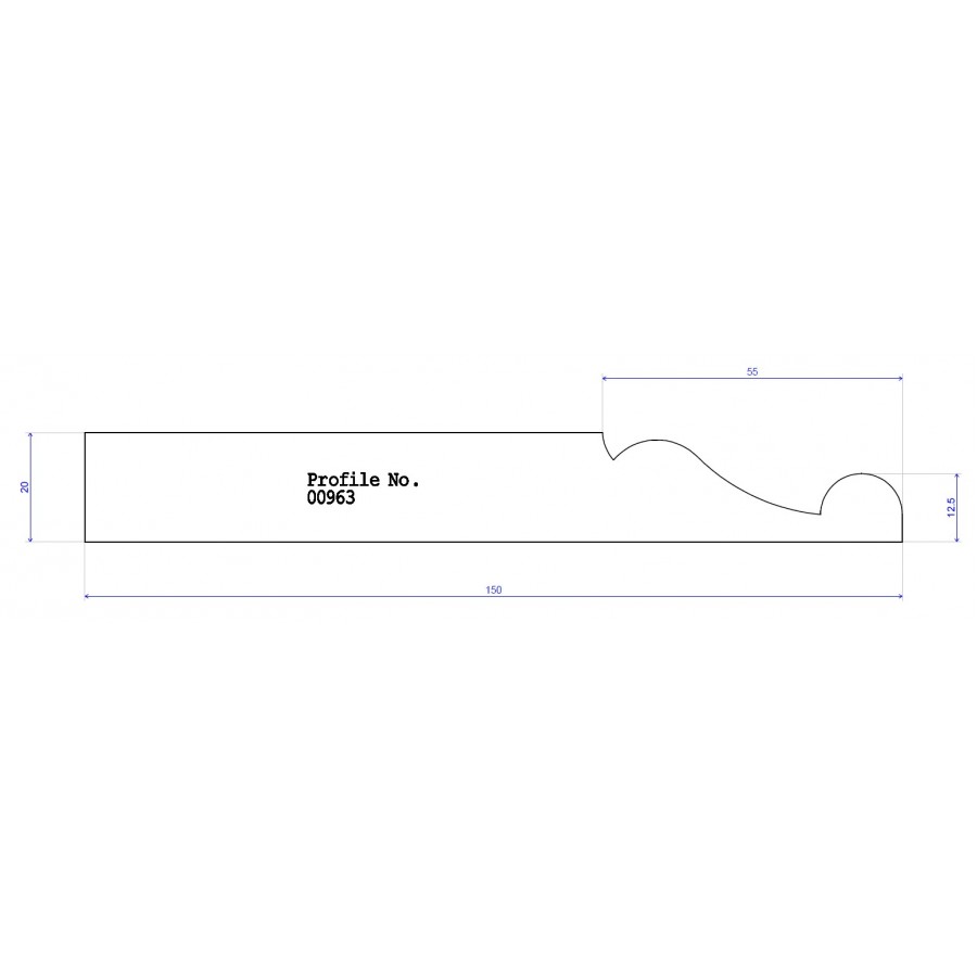 150 x 20 Skirting Ogee 150 x 20 Skirting Ogee