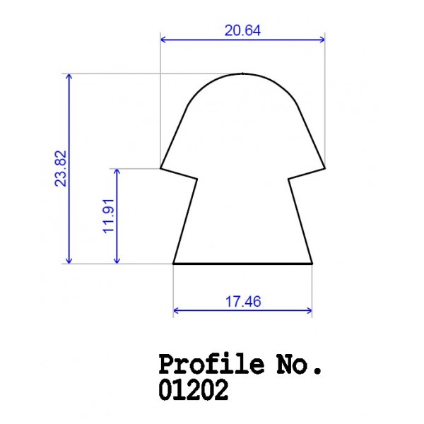 23.82 x 20.64 Leading Edge Profile