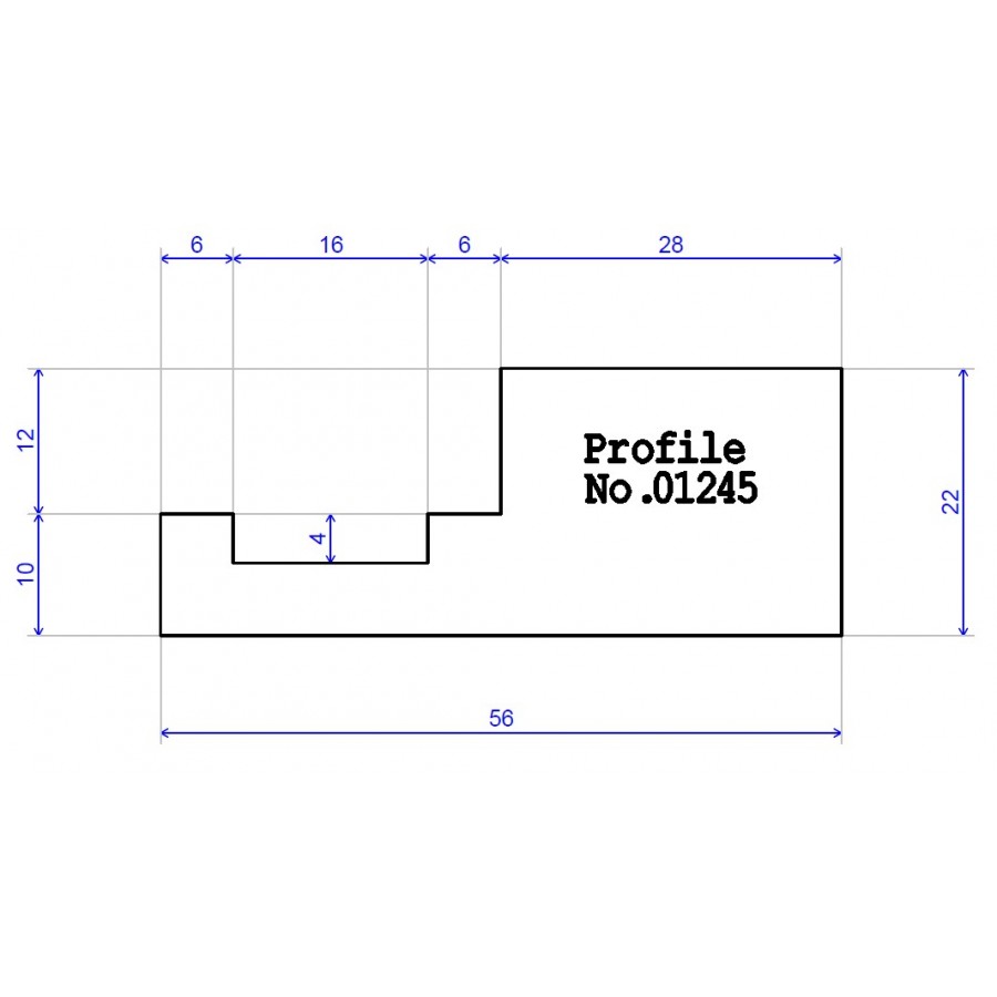 56 x 22 PAR / Groove / Rebate 56 x 22 PAR / Groove / Rebate
