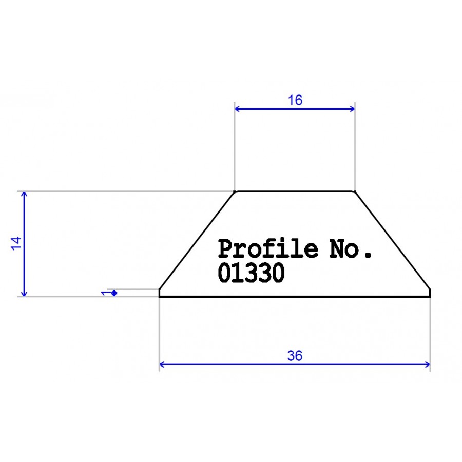 36 x 14 Champhered Astragal 36 x 14 Champhered Astragal