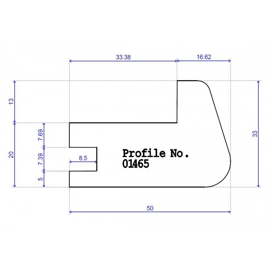 50 x 33 One Groove Stair Nosing (20mm) 50 x 33 One Groove Stair Nosing (20mm)