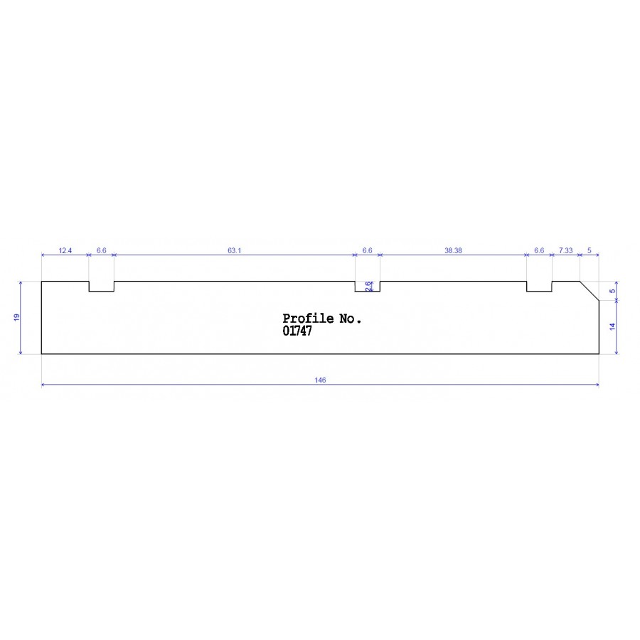 146 x 19 Skirting Groove/Bevel 146 x 19 Skirting Groove/Bevel