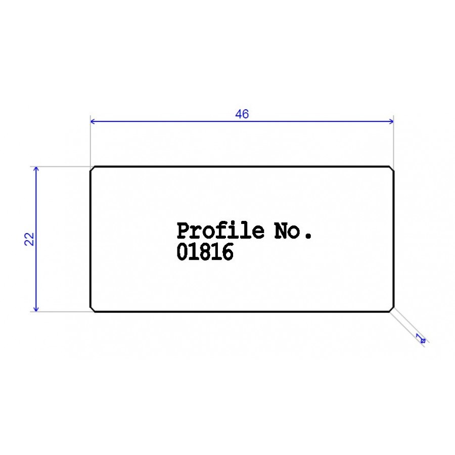 46 x 22 PAR Eased Edges 46 x 22 PAR Eased Edges