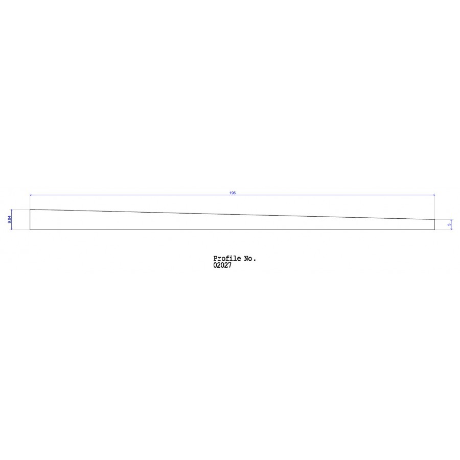 196 x 10 Wedge 196 x 10 Wedge