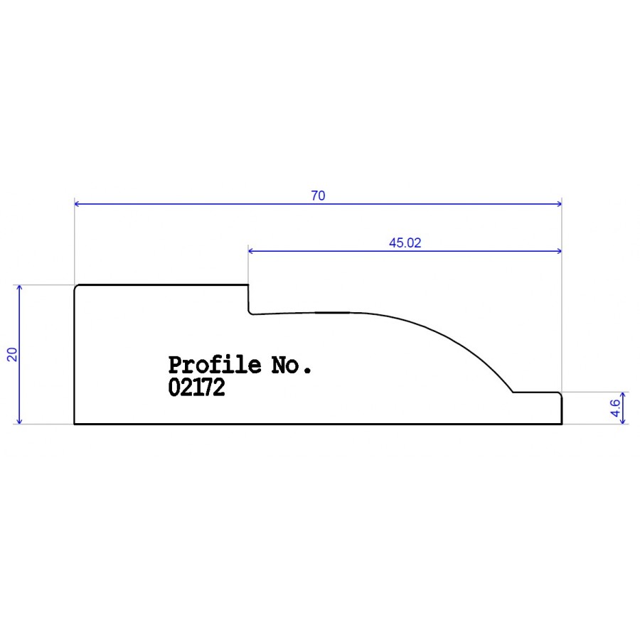 70 x 20 Architrave Ovolo 70 x 20 Architrave Ovolo
