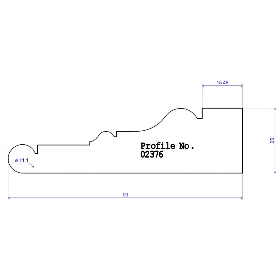 90 x 25 Architrave Victorian