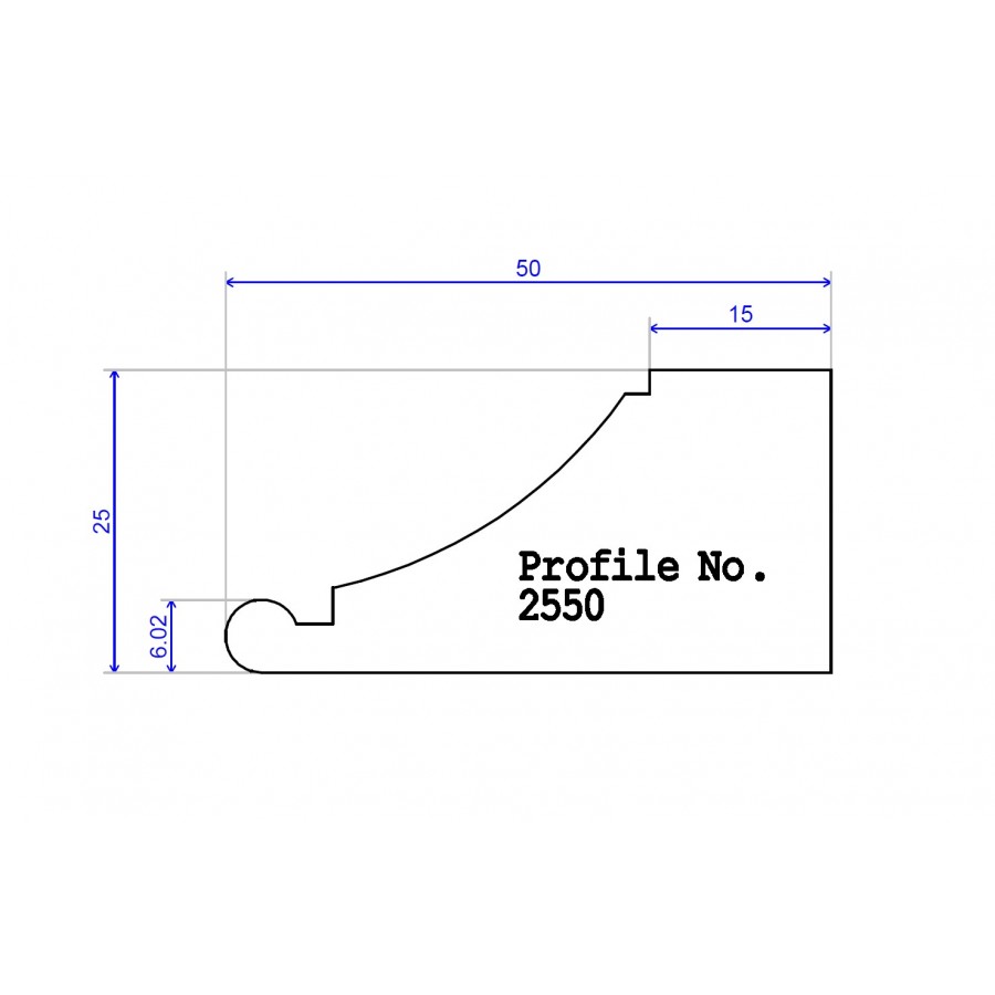 50 x 25 Architrave 50 x 25 Architrave