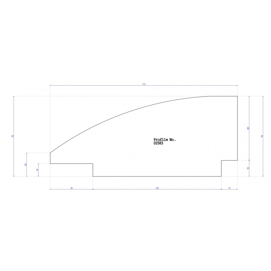 175 x 75 Frame Curved 175 x 75 Frame Curved