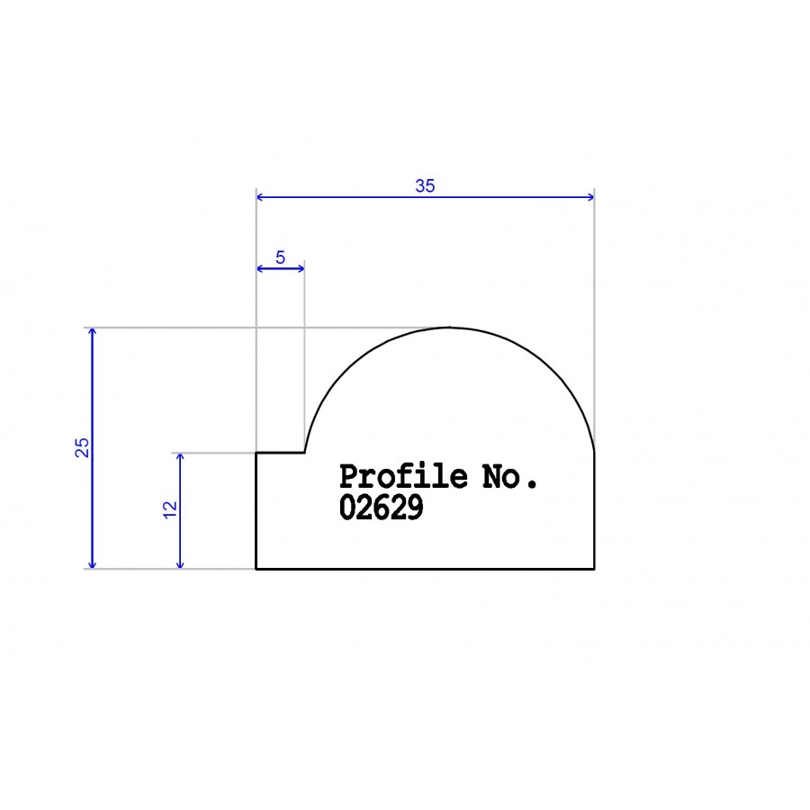 35 x 25 Torus Moulding 35 x 25 Torus Moulding
