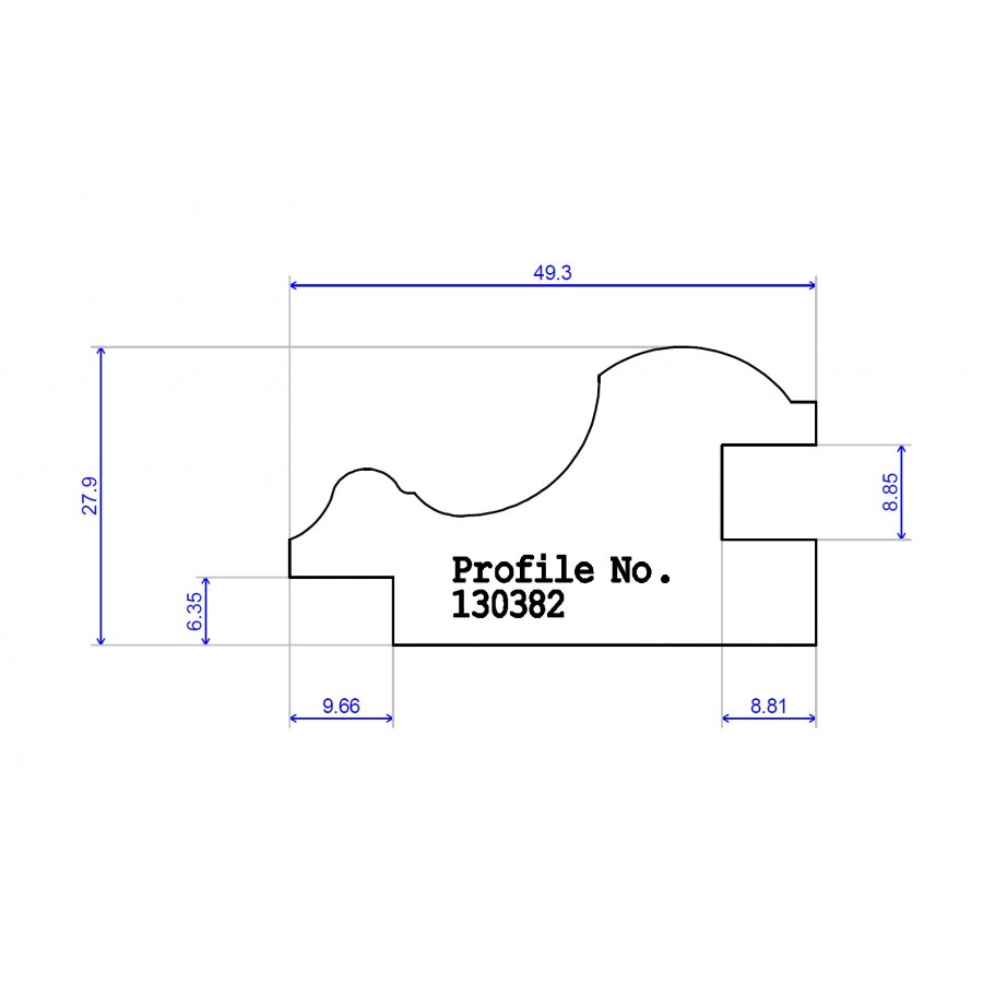49.3 x 27.9 Panel Mould 49.3 x 27.9 Panel Mould