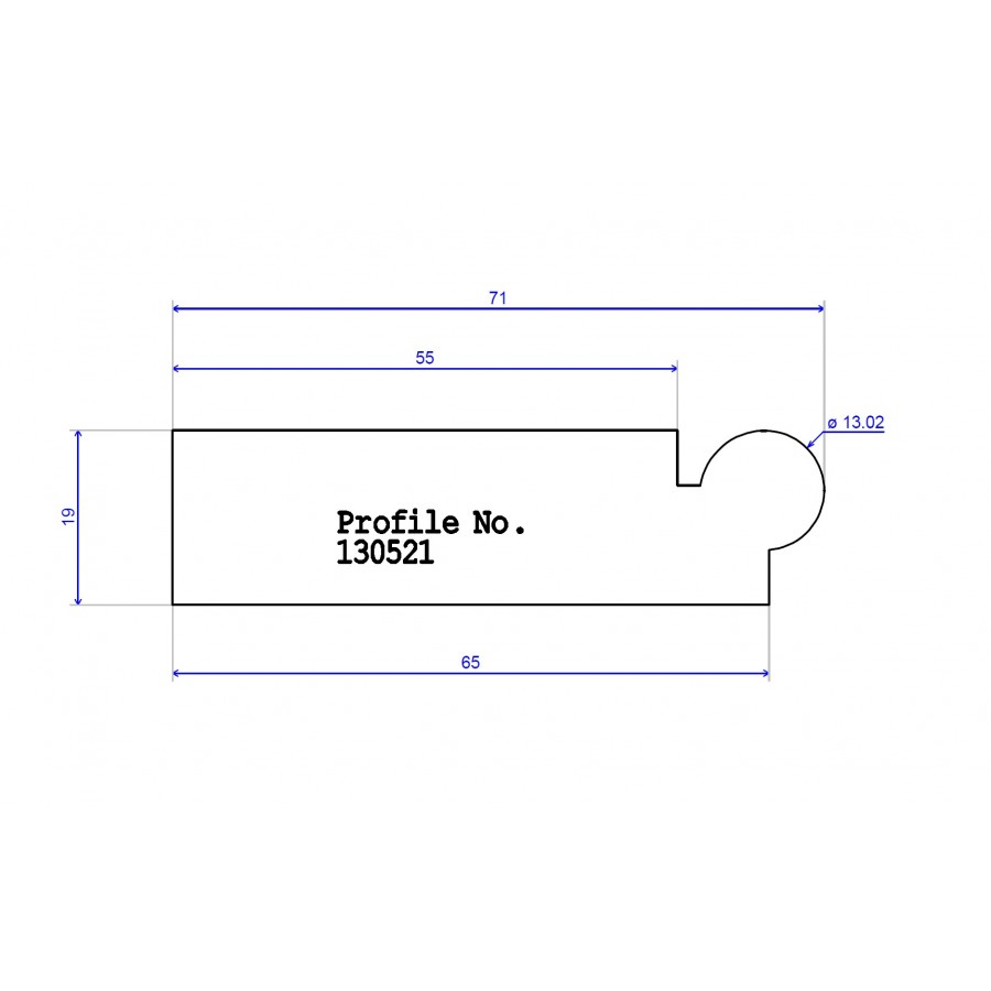 71 x 19 Architrave TYPE C 71 x 19 Architrave TYPE C