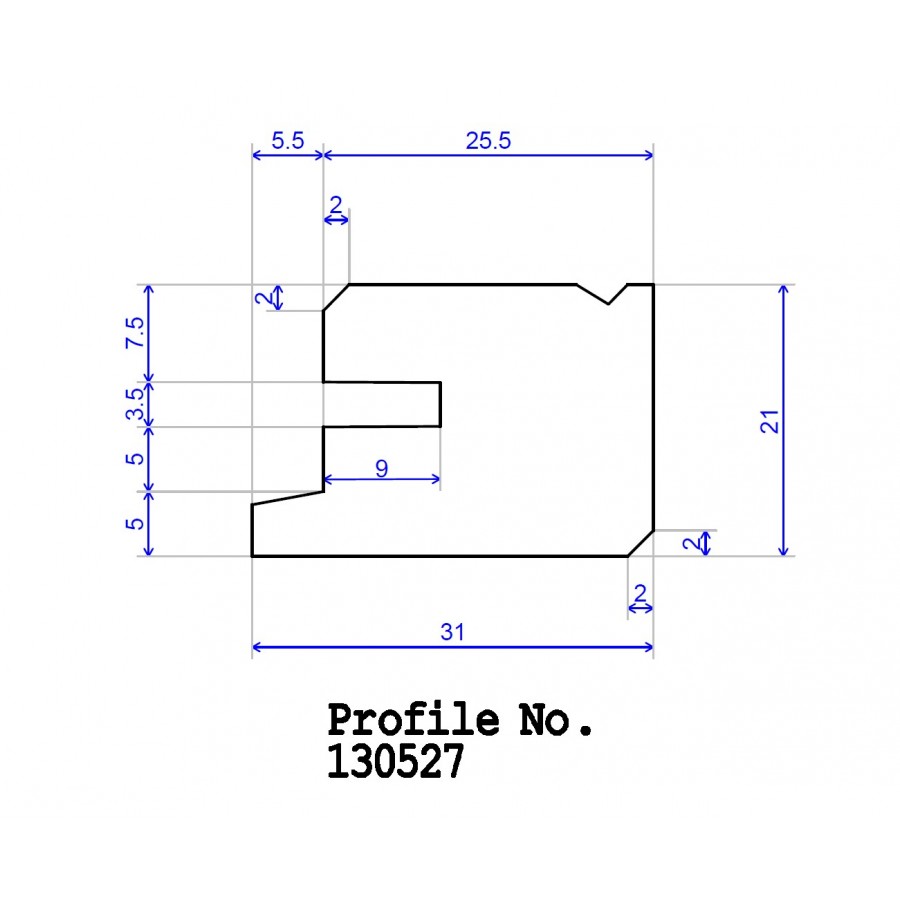 31 x 21 Drip Mould 31 x 21 Drip Mould