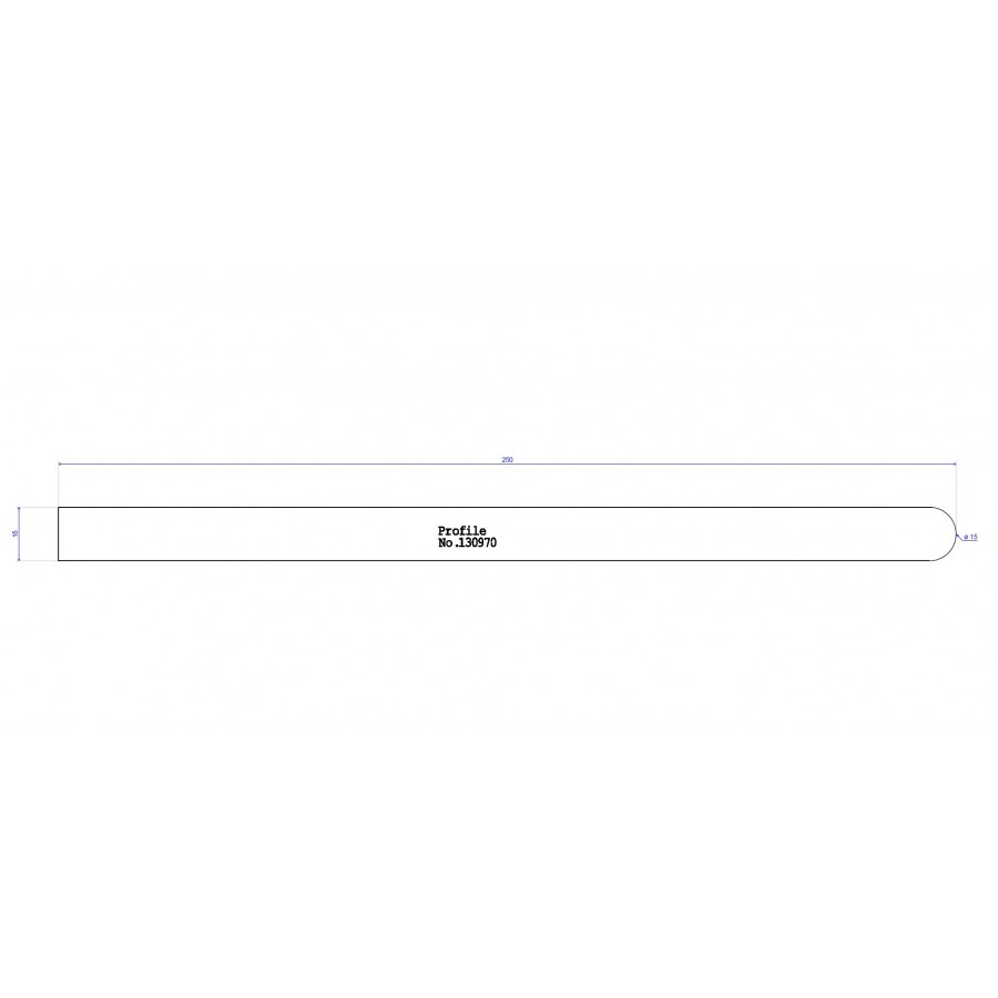 250 x 15 Bullnose PAR 250 x 15 Bullnose PAR