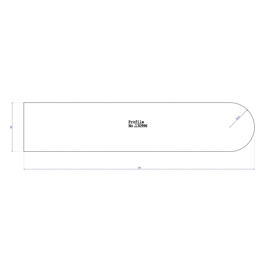 198 x 42 PAR with Bullnose 198 x 42 PAR with Bullnose
