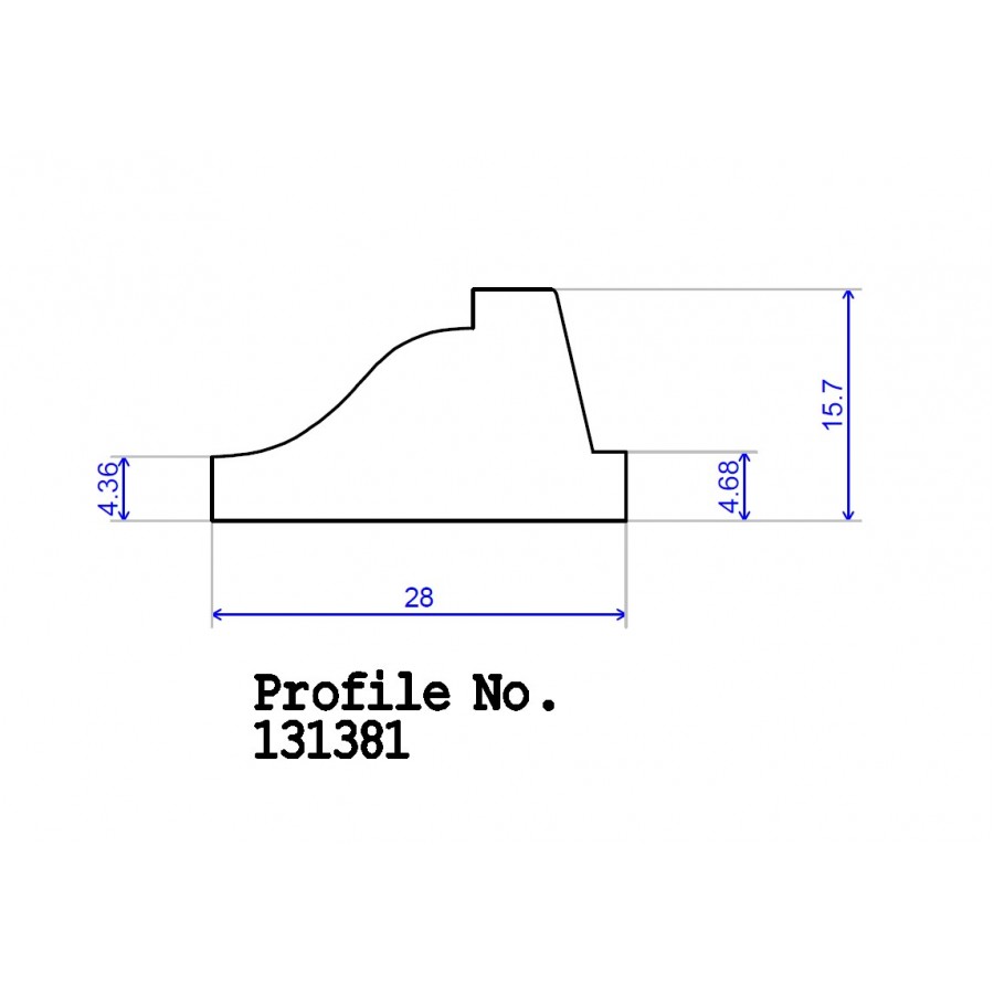 28 x 15.7 Panel Mould Lambs Tongue Profile 8 28 x 15.7 Panel Mould Lambs Tongue Profile 8