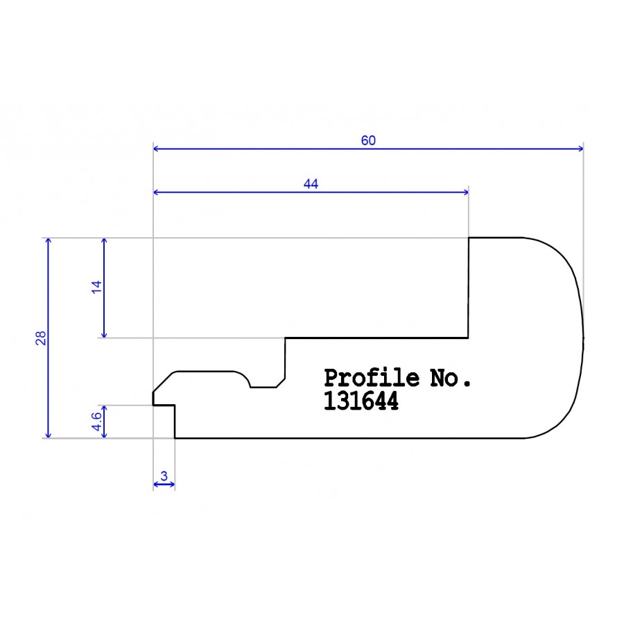 60 x 28 Click Stair Nosing 14mm 60 x 28 Click Stair Nosing 14mm