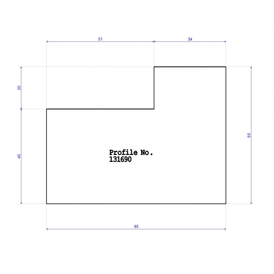85 x 65 PAR with 20 x 51 Rebate 85 x 65 PAR with 20 x 51 Rebate