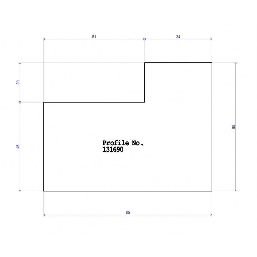 85 x 65 PAR with 20 x 51 Rebate