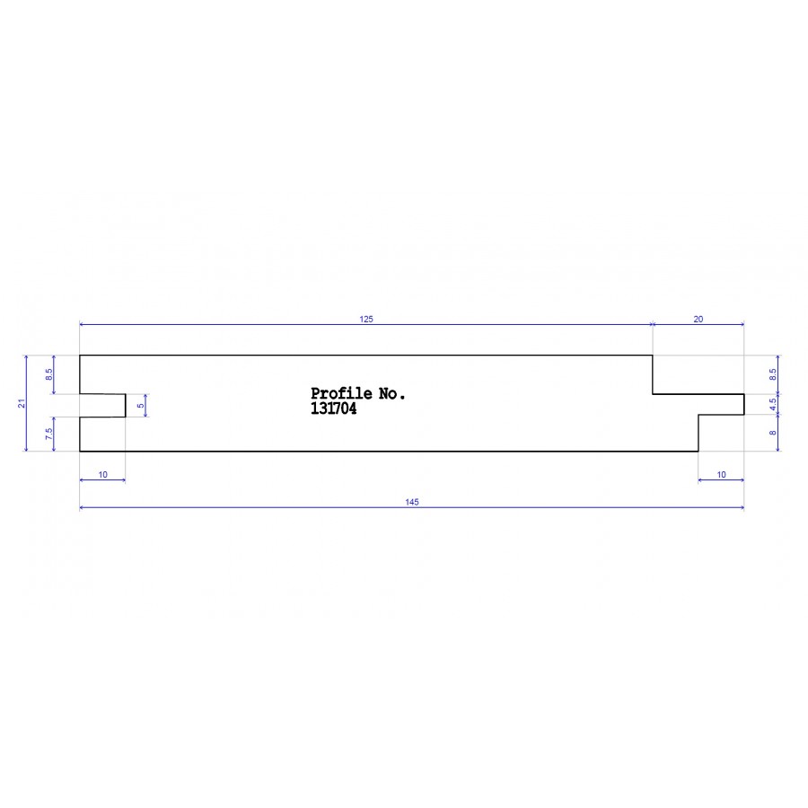 145 x 21 Cladding