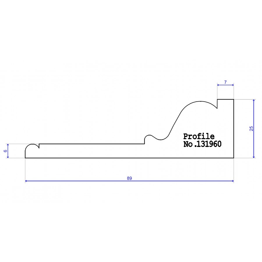 89 x 25 Architrave 89 x 25 Architrave