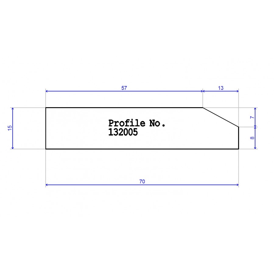 70 x 15 PAR 7 x 13 Bevel Architrave 70 x 15 PAR 7 x 13 Bevel Architrave
