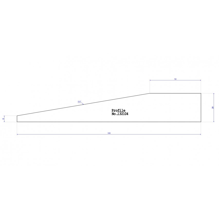 180 x 28 PAR Beveled to 6mm w 50mm Flat 180 x 28 PAR Beveled to 6mm w 50mm Flat