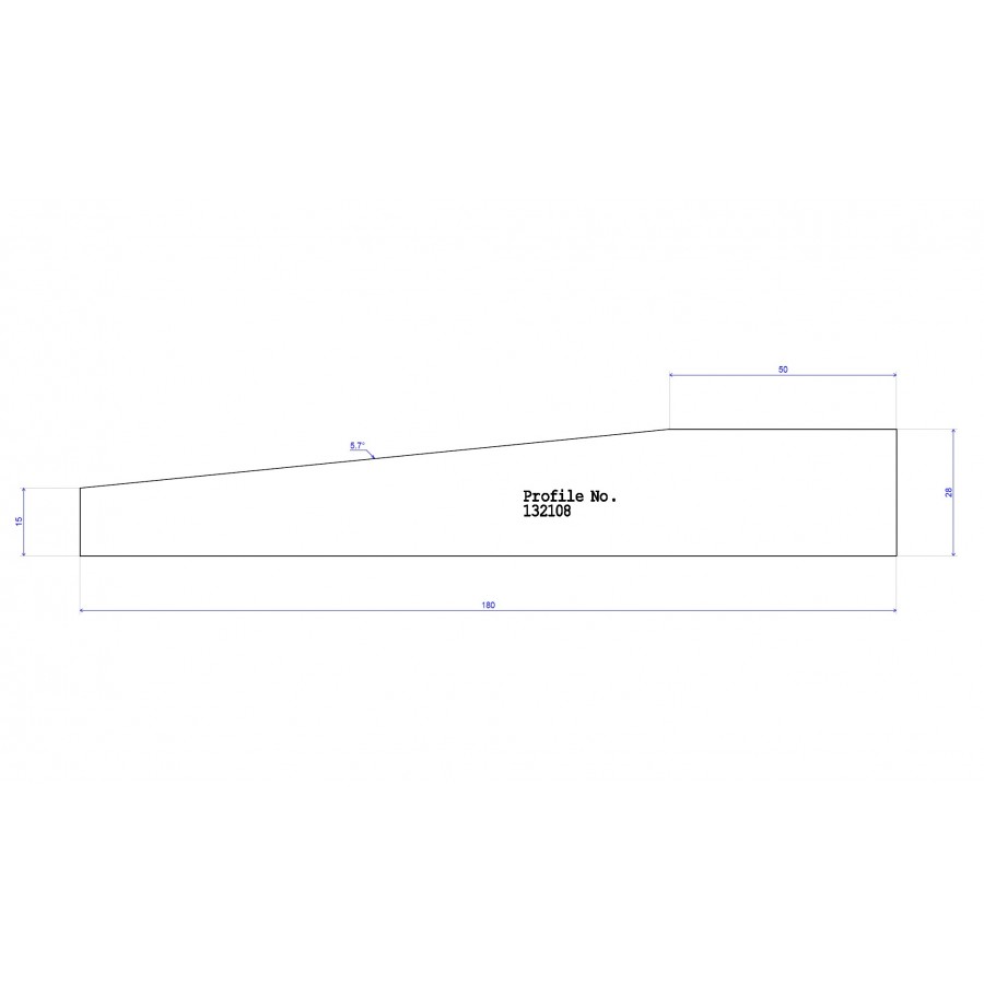 180 x 28 PAR Belleved to 15mm w 50mm Flat 180 x 28 PAR Belleved to 15mm w 50mm Flat