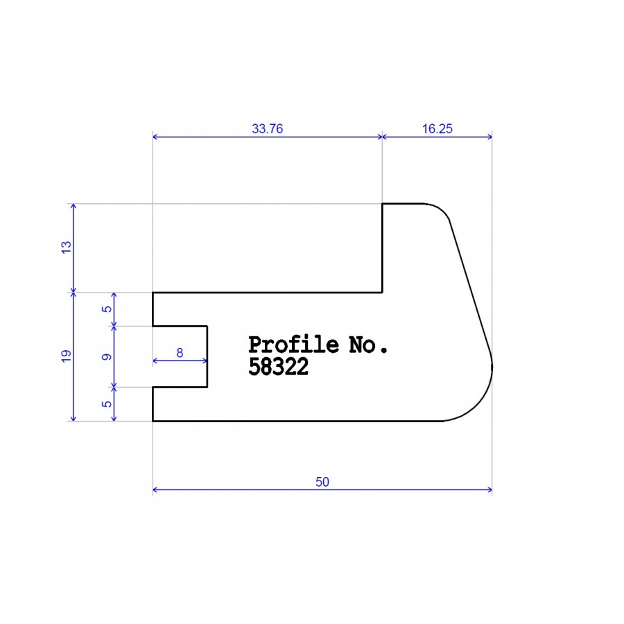 50 x 32 One Groove Stair Nosing 50 x 32 One Groove Stair Nosing