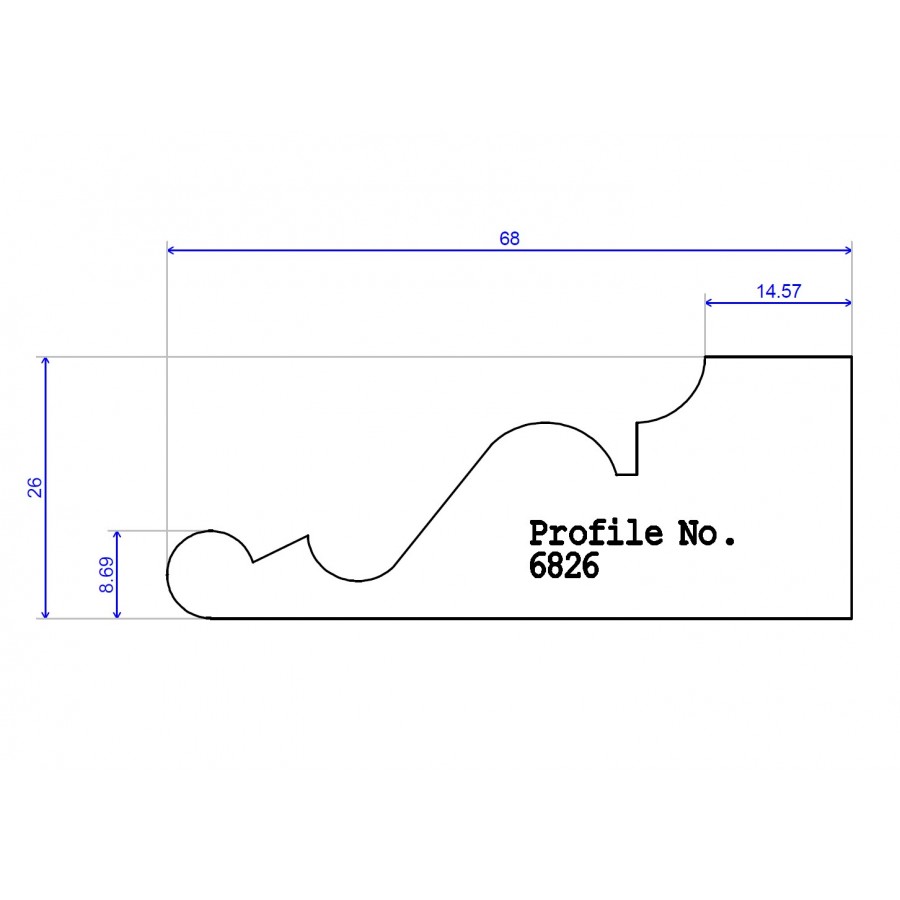 68 x 26 Architrave Ogee 68 x 26 Architrave Ogee